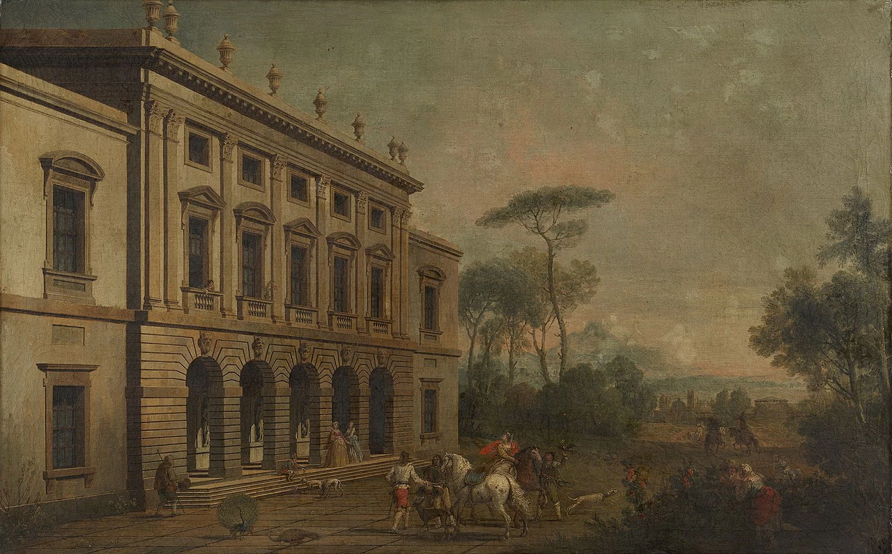 Vista della Old Somerset House - Royal Collection